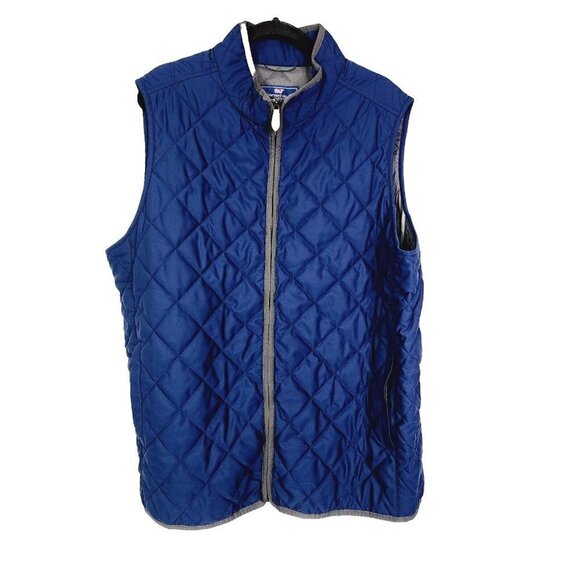 Vineyard Vines Dorset Quilted Full Zip Vest Navy Blue Water Repellent Men’s XT - Picture 1 of 9